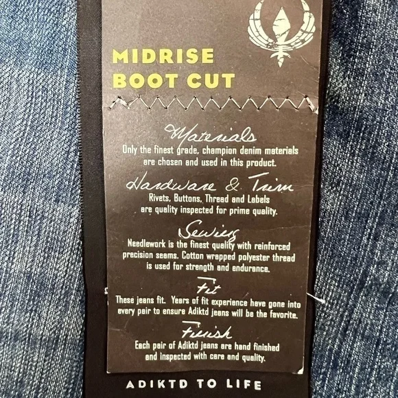 Adiktd Women's Denim Bootcut Lowrise Women's Jeans Size: 10/31 - Picture 8 of 11